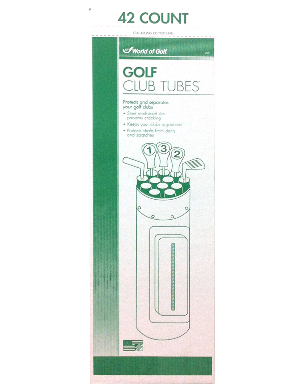 42 Count Oversized Golf Tubes J&M Golf Inc.