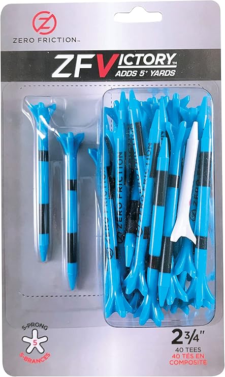 Zero Friction 40 Count Victory Series Golf Tees - Image 2